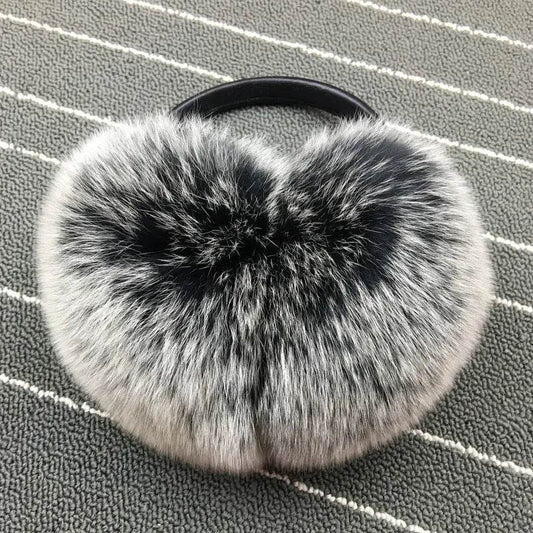 Warm Whole Skin Fox Earmuff Earmuffs Female - www.Shopthatapp.com