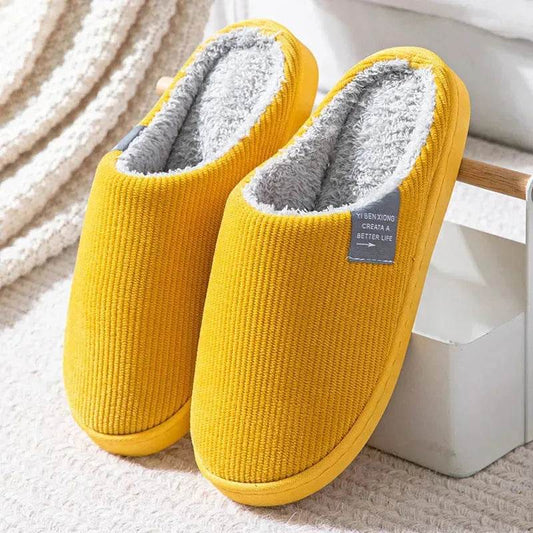Winter Non-slip Plus Velvet Cotton Slippers - www.Shopthatapp.com