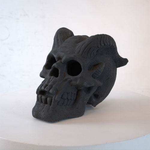 Refractory Materials Fireproof Imitated Human Fire Pit Skulls Gas Log For NG, LP Wood Fireplace, Firepit, Campfire, Halloween Decor, BBQ - www.Shopthatapp.com