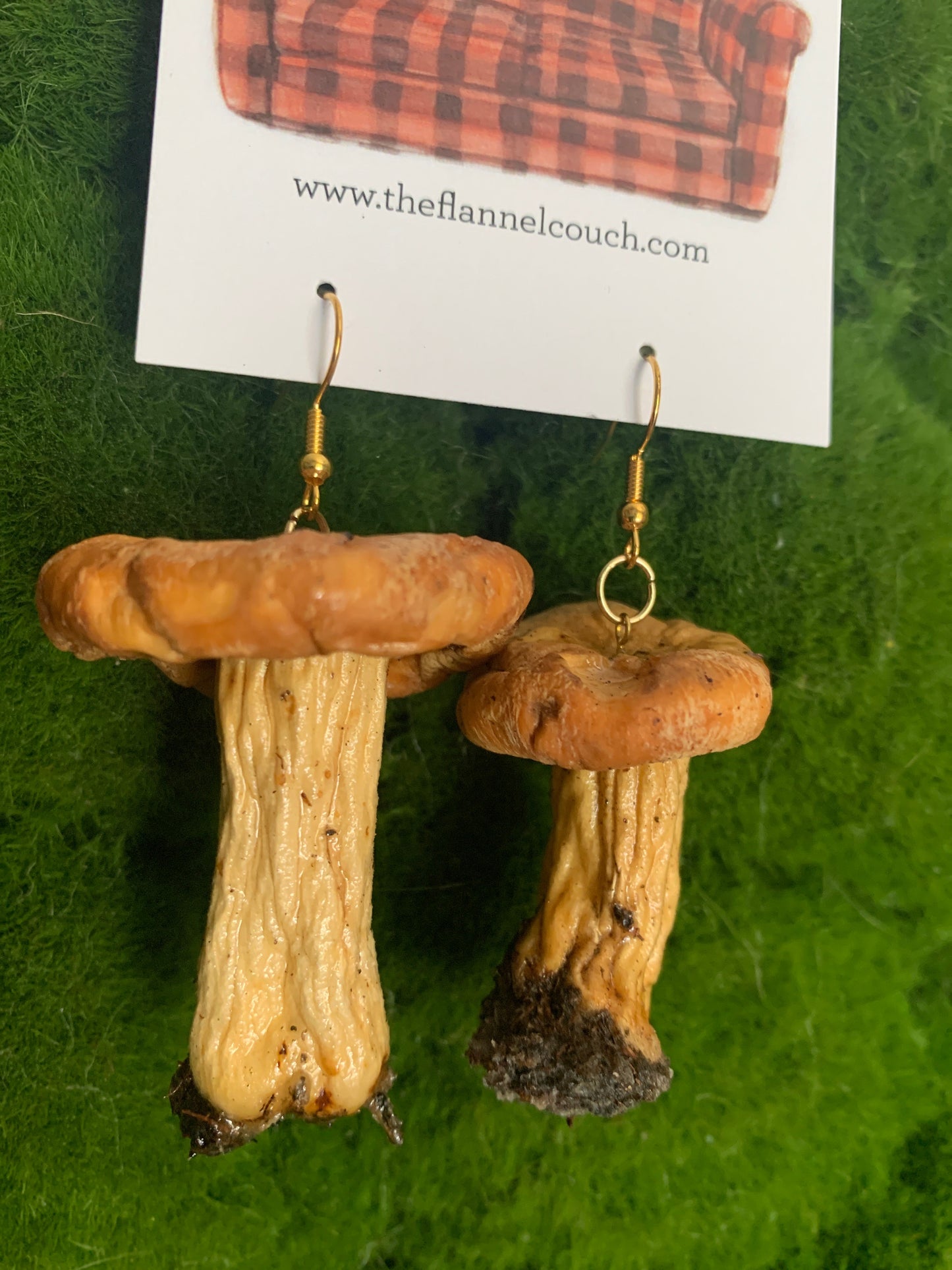 Boucles d'oreilles champignons sauvages de l'Ontario