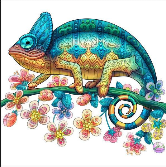 Each Piece Is Animal Shaped Christmas Gift Colorful Elephant Turtle Wooden Jigsaw Puzzles - www.Shopthatapp.com