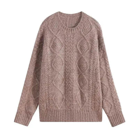 Autumn Winter Twist Knitted Pullover Sweater for WOMEN - www.Shopthatapp.com