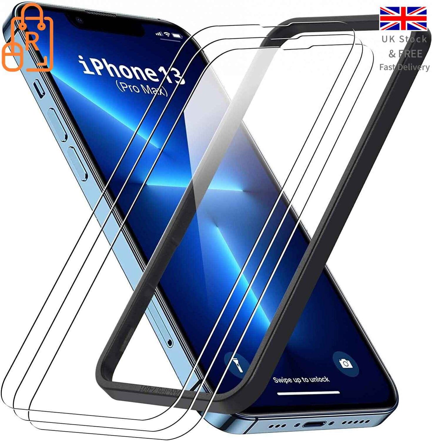 Screen protector for iPhone 14 Plus & iPhone 13/15 Pro Max Tempered Glass 3 pack - www.Shopthatapp.com