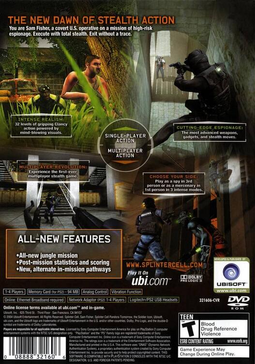 Tom Clancy's Splinter Cell: Pandora Tomorrow (usagé) - www.Shopthatapp.com