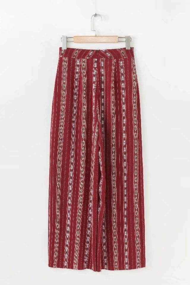 Casual Women High waist Wide leg Printed Split Palazzo Trouser - www.Shopthatapp.com