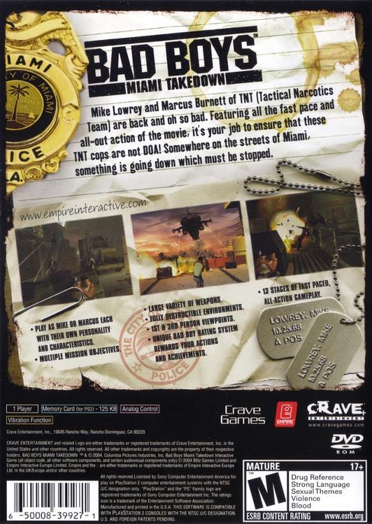 Bad Boys: Miami Takedown (usagé) - www.Shopthatapp.com