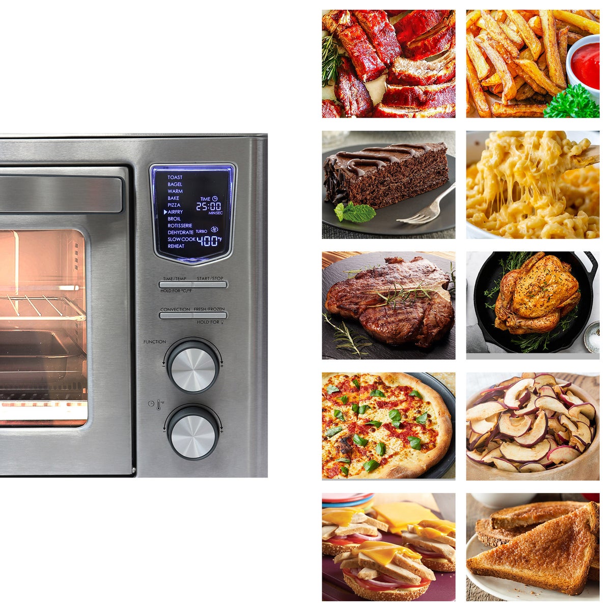 11- in-1 Digital Air Fryer Convection Toaster Oven with Rotisserie-Kitchen appliance-www.Shopthatapp.com-Snake Oil Guru