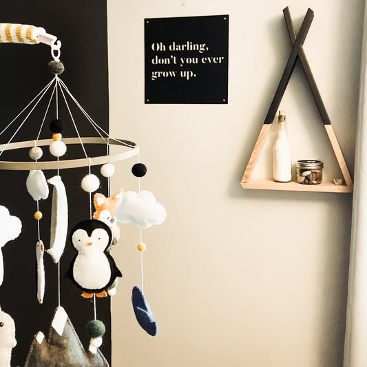 12" x 12" Oh Darling Don't You Ever Grow Up - www.Shopthatapp.com