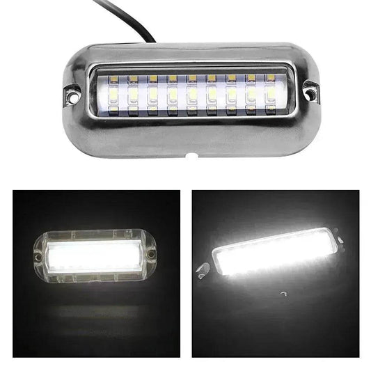 12V led 27 LED marine stainless steel lamp With extension Cable - www.Shopthatapp.com
