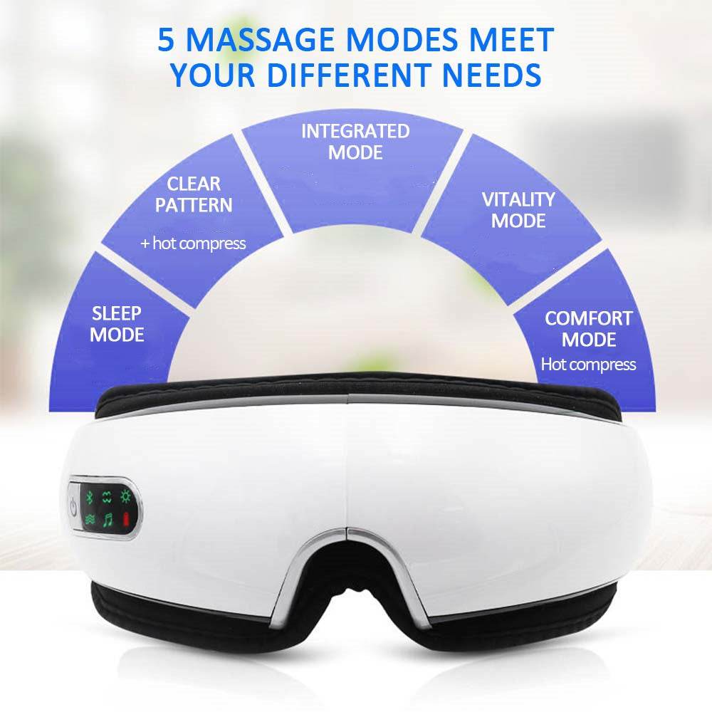 Smart eye massager mask