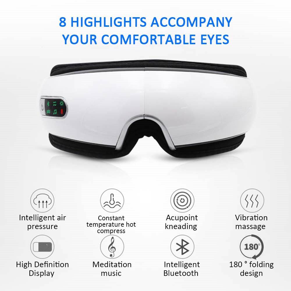 Smart eye massager mask
