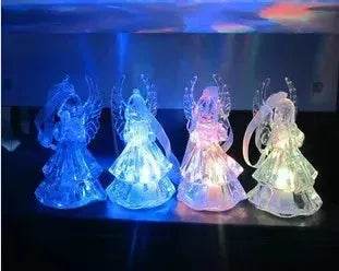 Colorful Acrylic Angel Night Light Christmas Gifts - www.Shopthatapp.com