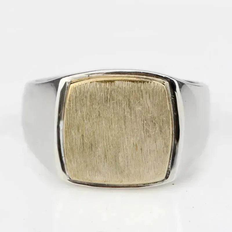 European And American Simple Gold Brushed Men'S Ring Middle East Foreign Trade Fashion Men'S Ring Jewelry - www.Shopthatapp.com