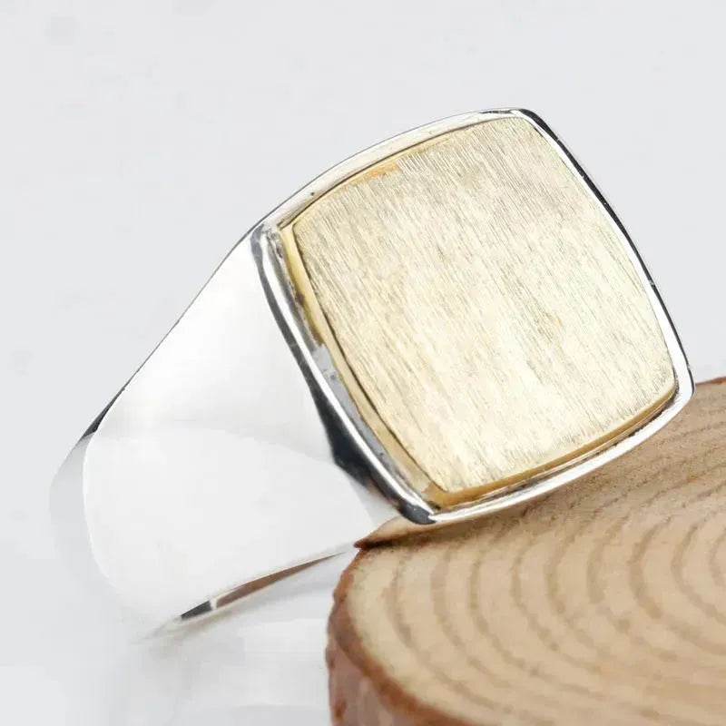 European And American Simple Gold Brushed Men'S Ring Middle East Foreign Trade Fashion Men'S Ring Jewelry - www.Shopthatapp.com