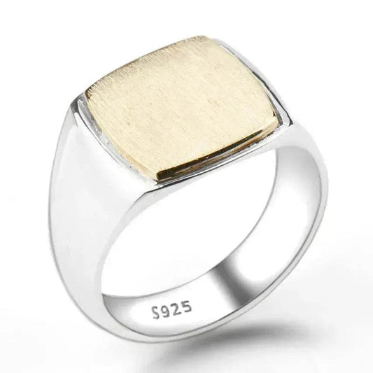 European And American Simple Gold Brushed Men'S Ring Middle East Foreign Trade Fashion Men'S Ring Jewelry - www.Shopthatapp.com