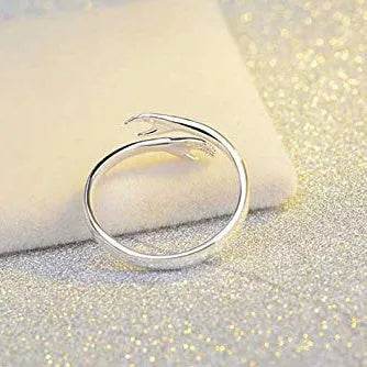 Alloy Simple Hands Hug Ring Opening Adjustable Jewelry - www.Shopthatapp.com