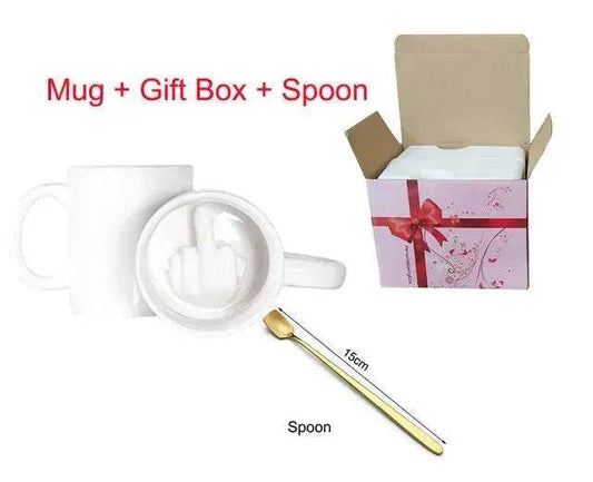 Character Ceramic Middle Finger Cup Coffee Cup With Middle Finger Up - www.Shopthatapp.com