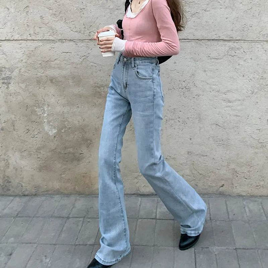 Stretch High Waist Bootcut Women's Jeans - www.Shopthatapp.com