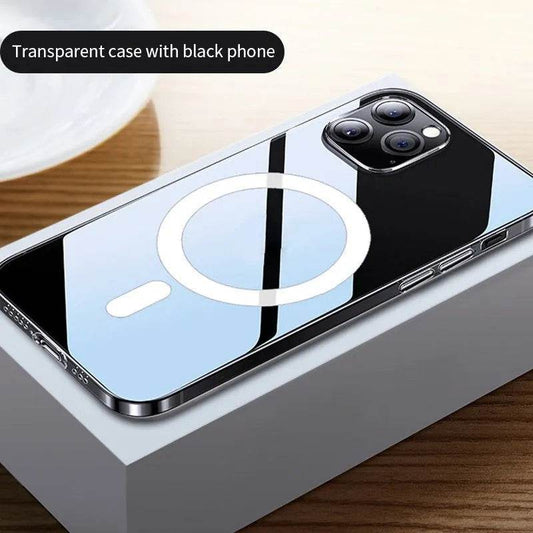 12 Magnetic Phone Case Anti-drop Transparent Protective Cover - www.Shopthatapp.com