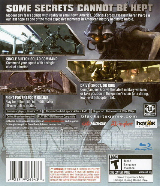 BlackSite: Area 51 (usagé) - www.Shopthatapp.com