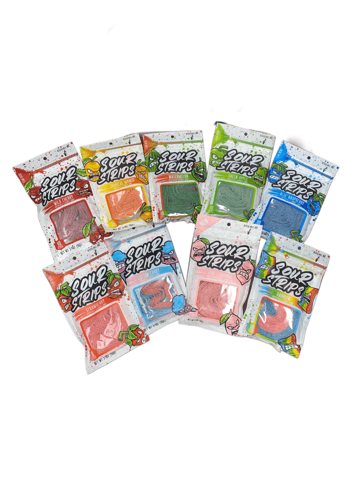 Sour Strips Mixed Flavor 8-Pack Bundle 🤯 – The Ultimate Sour Candy Hit - www.Shopthatapp.com