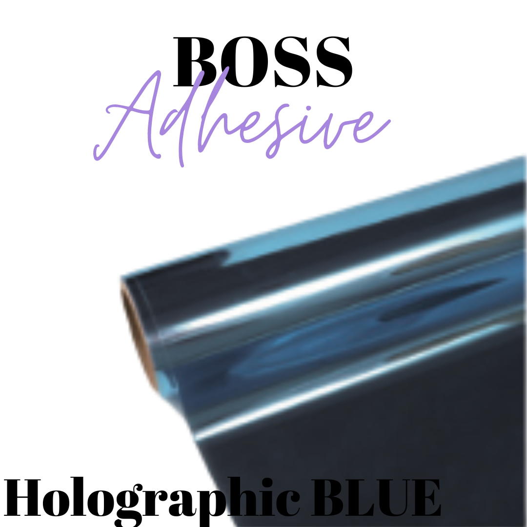 Vinyle adhésif - Boss Adhesive - MIROIR BLEU CLAIR