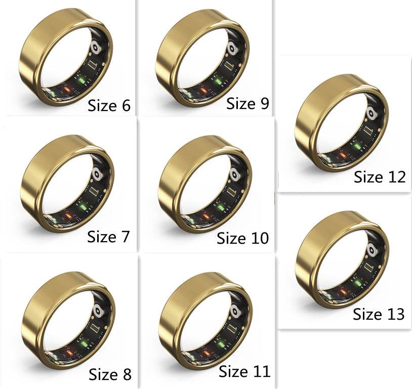 Smart Heart Rate Blood Oxygen Sleep Analysis Detection Ring Waterproof Multifunctional Ring - www.Shopthatapp.com