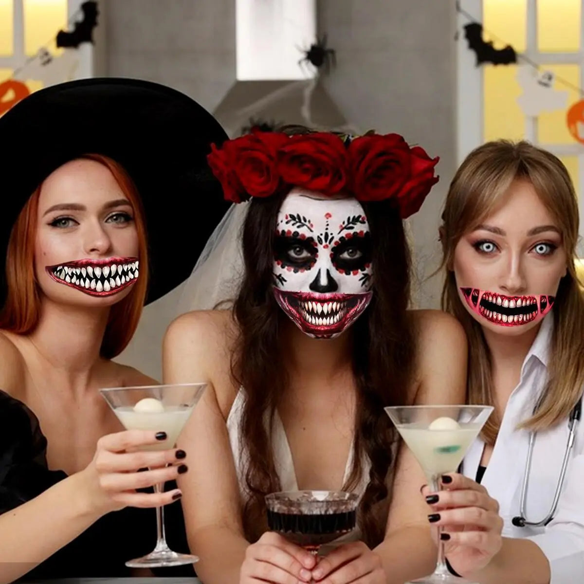 18 Pieces Of Scary And Realistic Design Halloween Temporary Tattoo Stickers - www.Shopthatapp.com