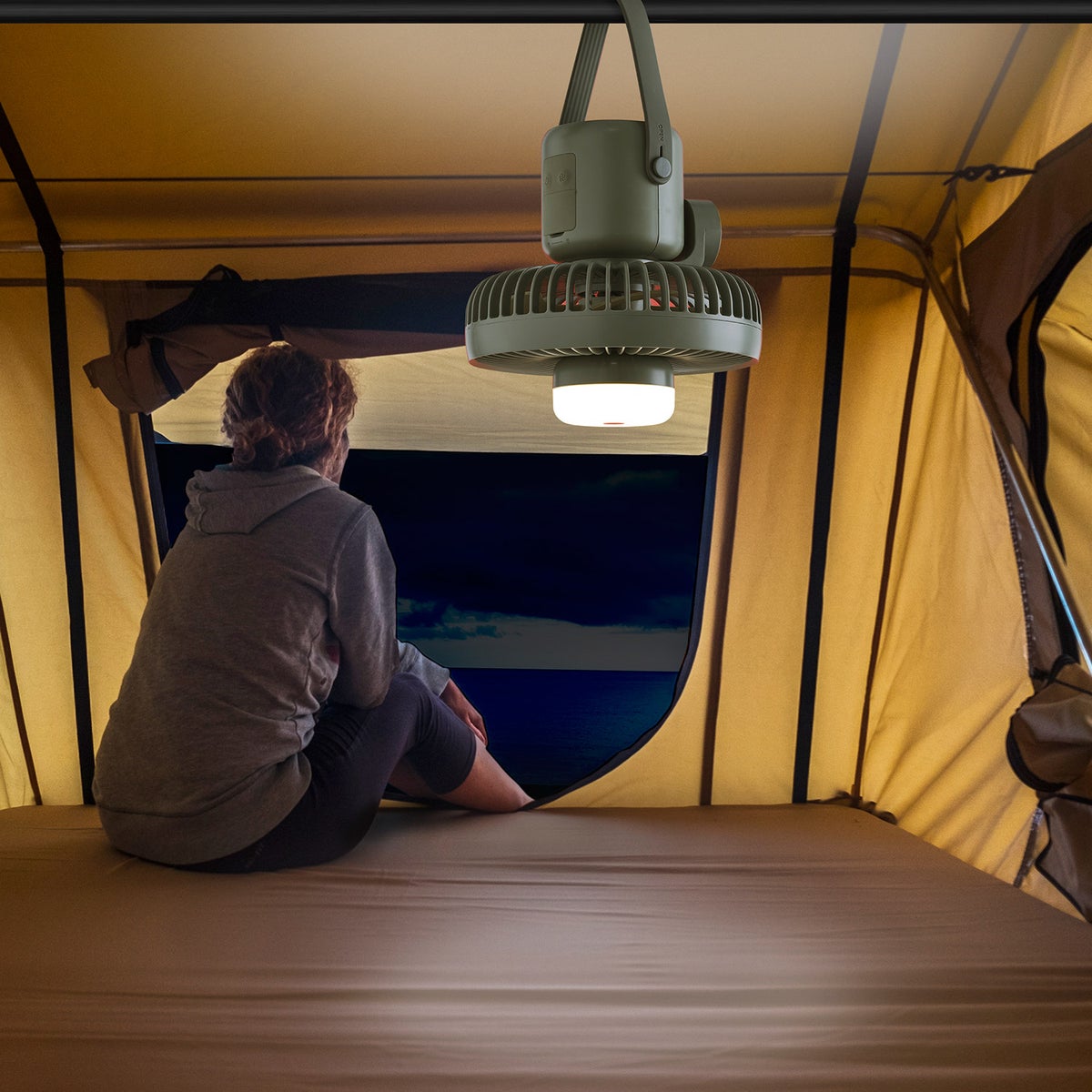 Camelion Rechargeable Camping Fan with LED Light-Camping supplies-www.Shopthatapp.com-Snake Oil Guru