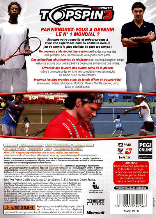 Top Spin 3 (usagé) - www.Shopthatapp.com