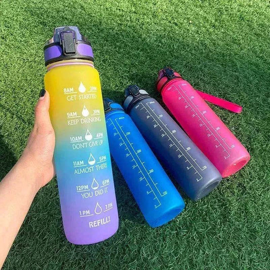 1L Tritan Hydrated Water Bottle for Sport Fitness - www.Shopthatapp.com #
