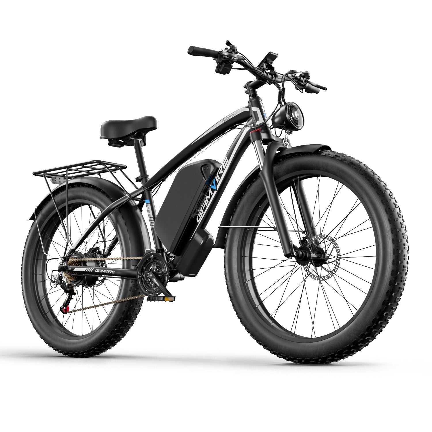 GAMVIRE 26" V7 Electric Bike 59 KM/H 1500W Peak 2000W 52V 19.2AH Battery - www.Shopthatapp.com