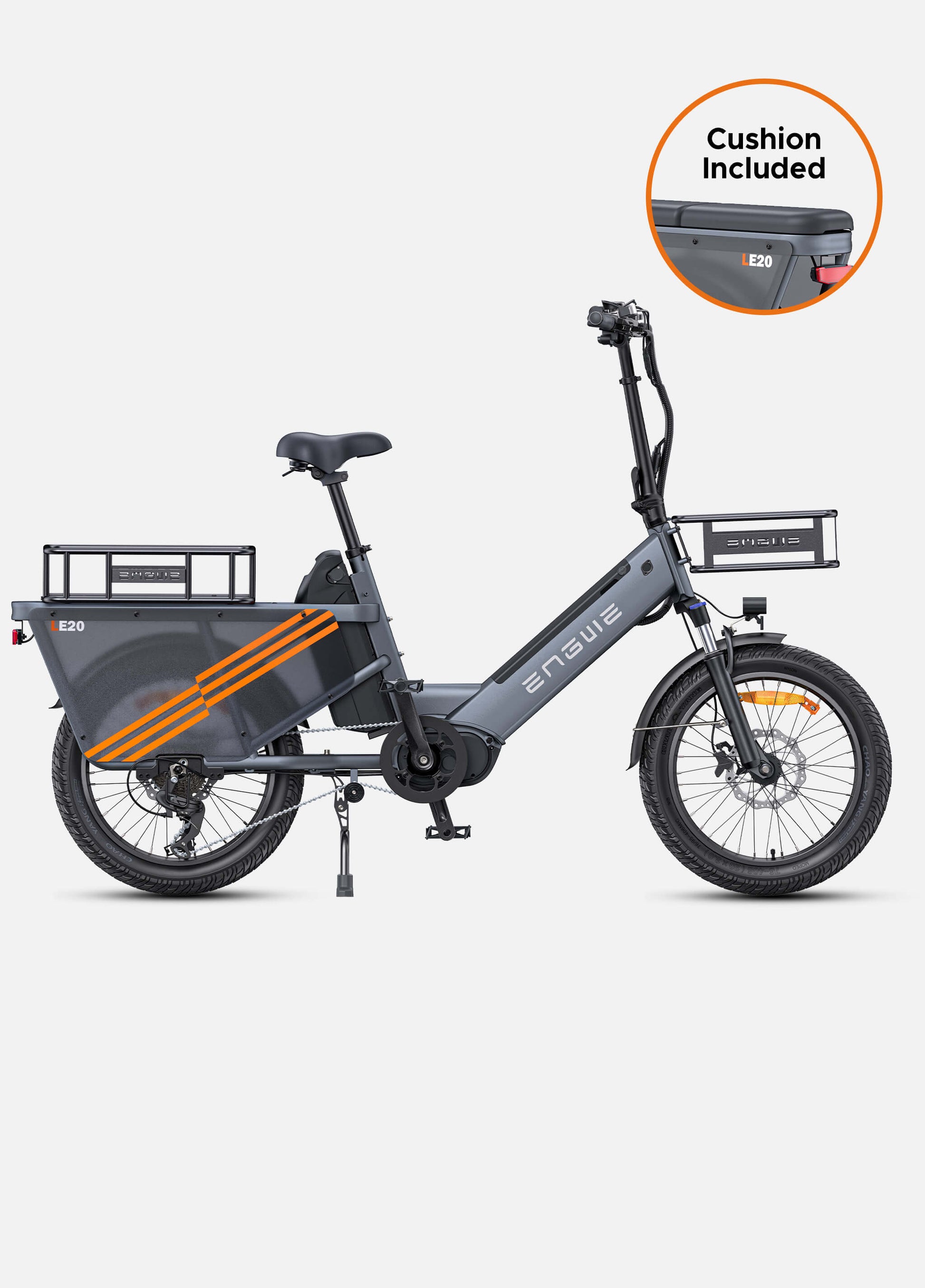 ENGWE LE20 250W Mid-drive Torque sensor Step-Thru Cargo Ebike - www.Shopthatapp.com