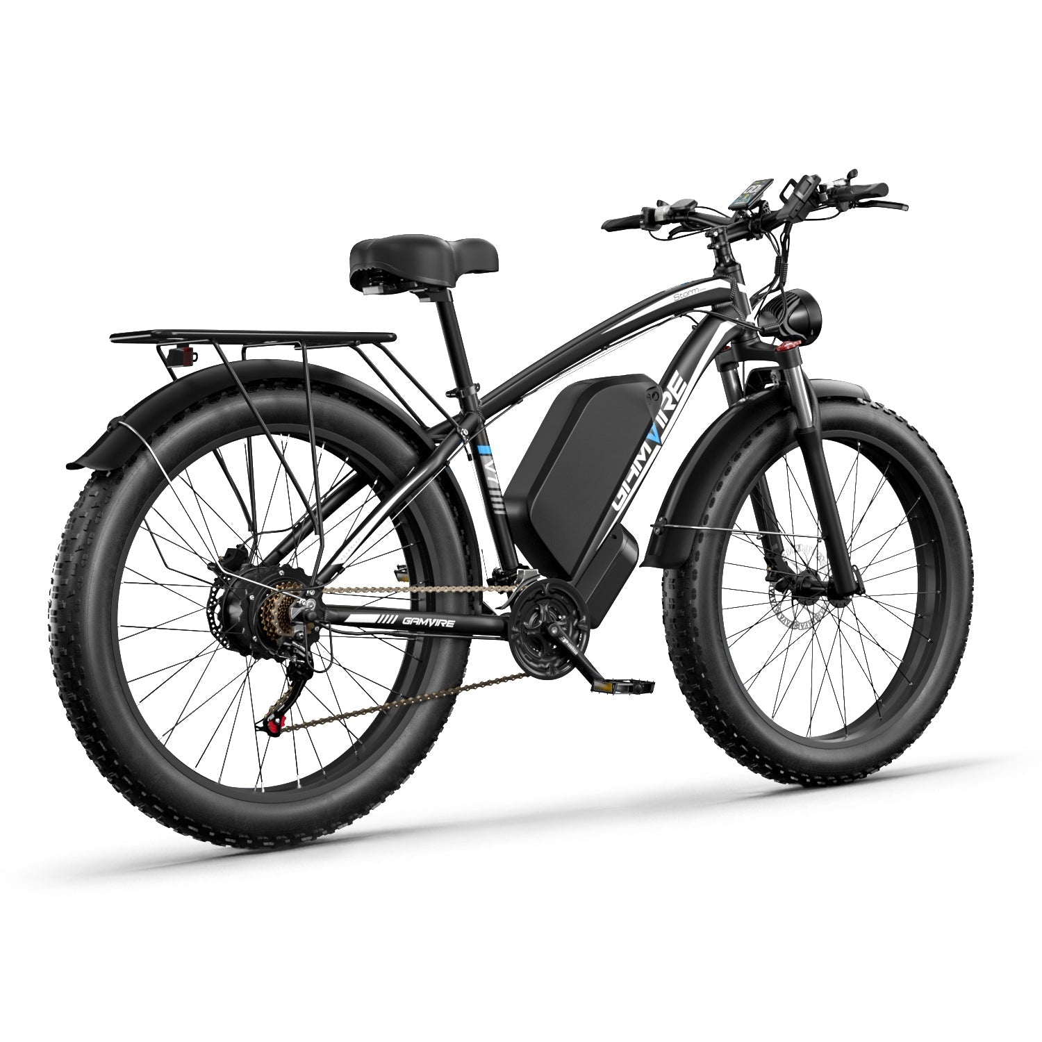 GAMVIRE 26" V7 Electric Bike 59 KM/H 1500W Peak 2000W 52V 19.2AH Battery - www.Shopthatapp.com