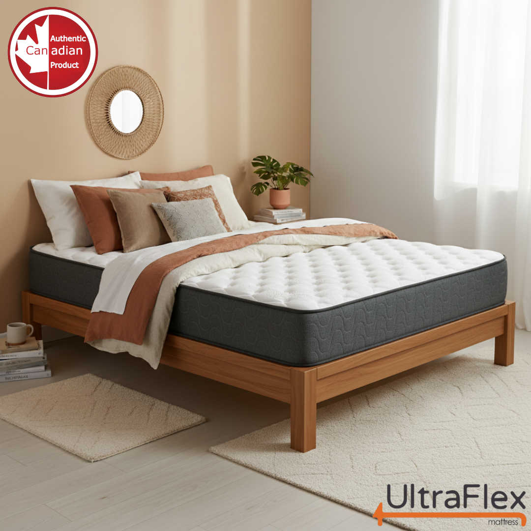 UltraFlex® STELLAR Medium Firm – Premium Orthopedic Mattress with Cooling Gel, High-Density Soy Foam & Quilted Top | Made in Canada - www.Shopthatapp.com