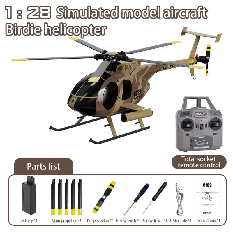RC ERA C189 Dual Brushless RC Helicopter 1:28 Scale with Gyro and Altitude Hold - www.Shopthatapp.com