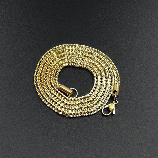 Vacuum Electroplating Stainless Steel Chain Necklace For Men And Women - www.Shopthatapp.com