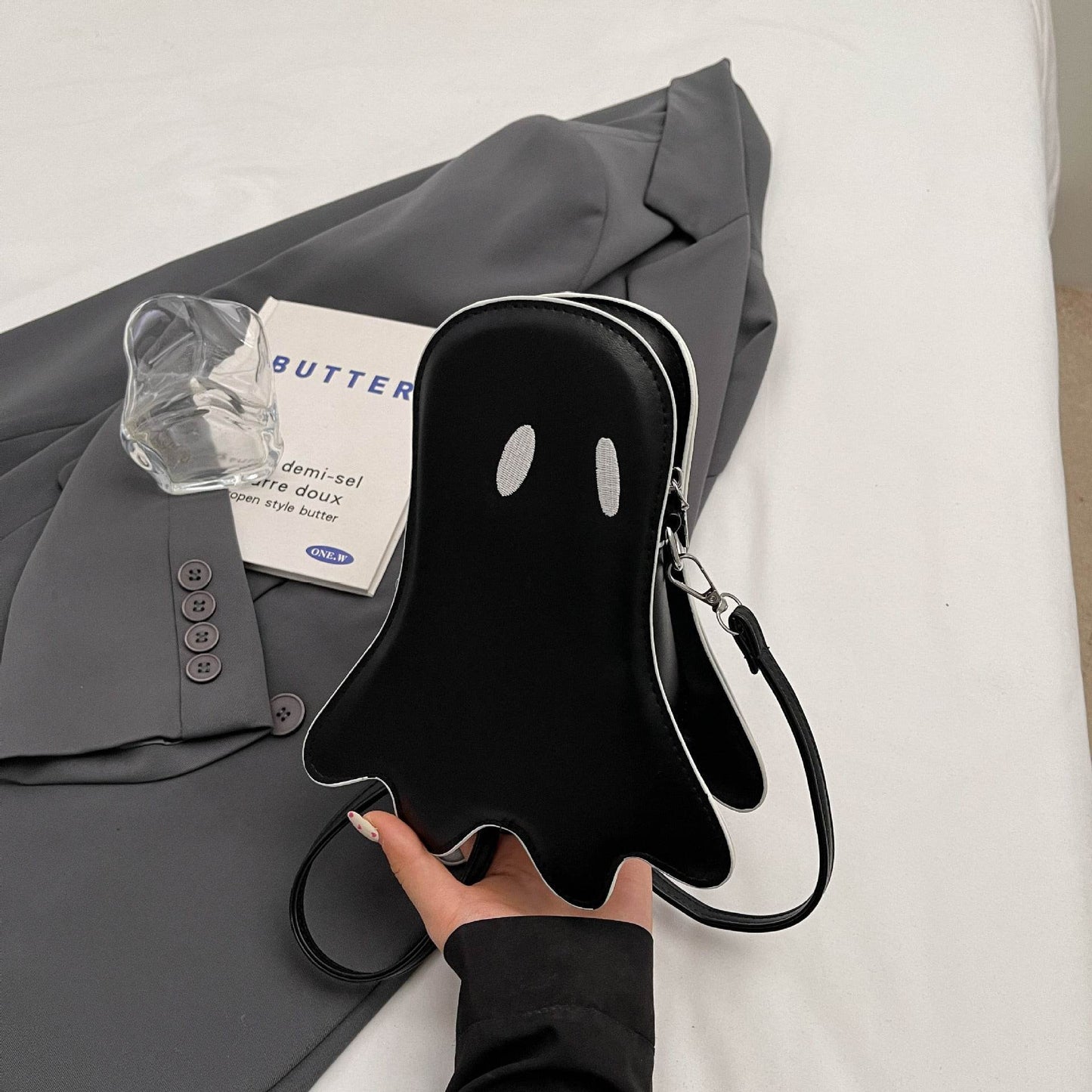 Women's Halloween Ghost Kid Messenger Bag - www.Shopthatapp.com