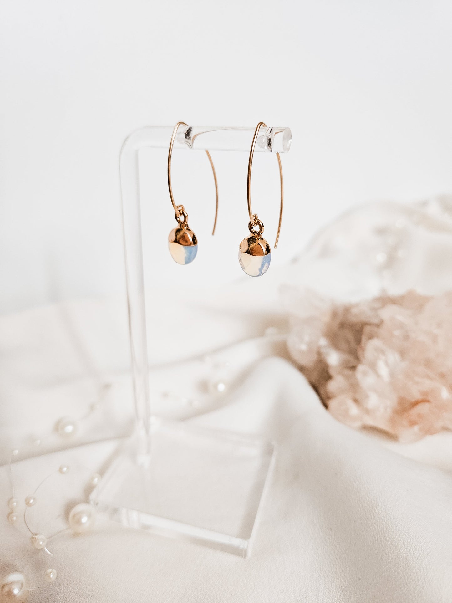 Boucles d'oreilles goutte de rosée