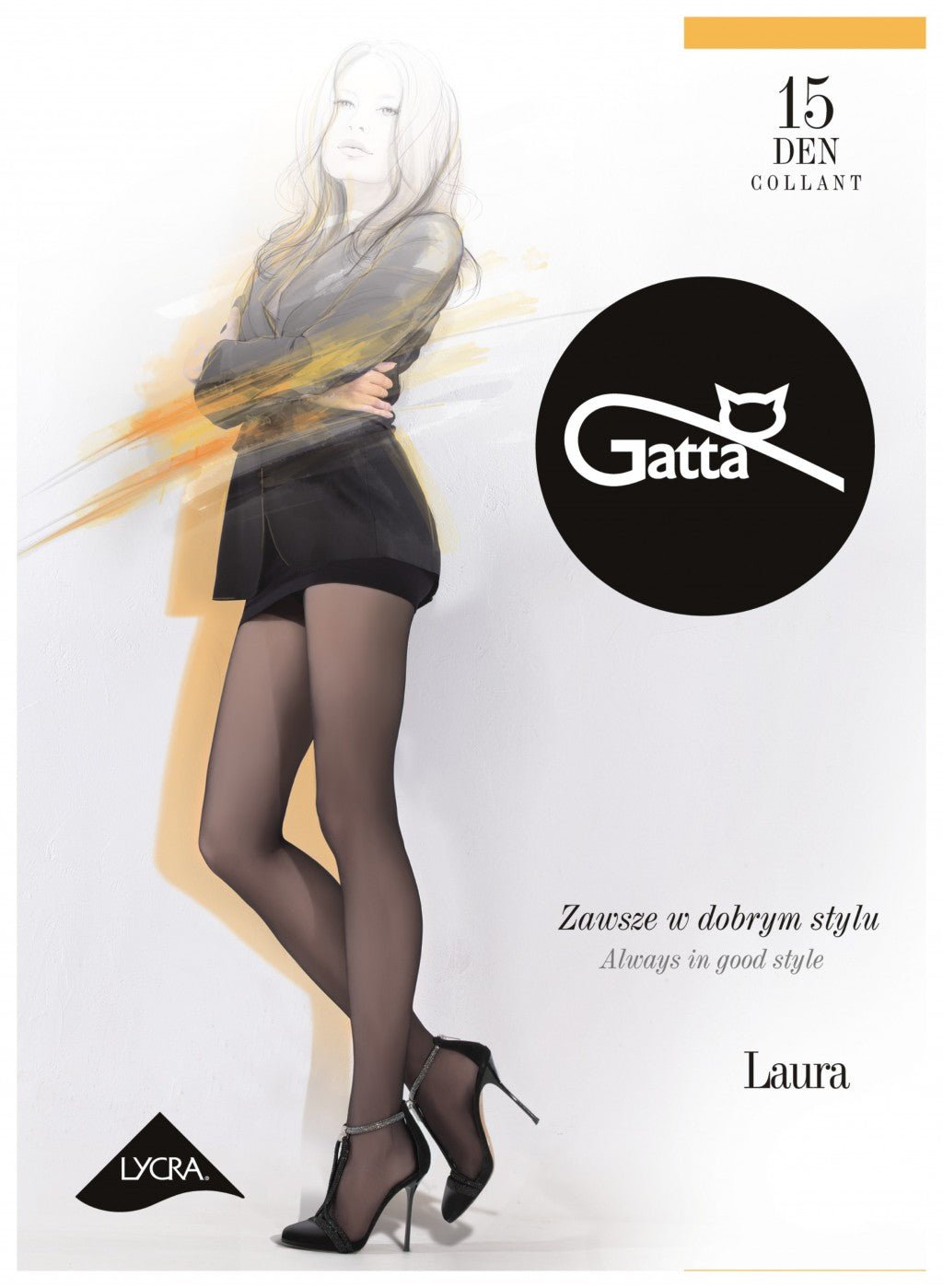 GATTA Laura 15 Den – Klassische und strapazierfähige transparente Strumpfhose