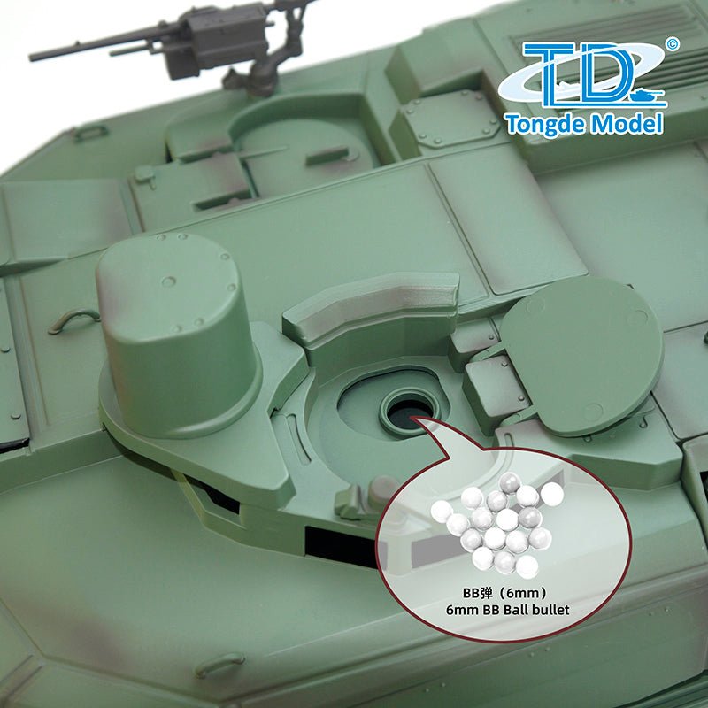 Tongde 1/16 RC Leclerc Tank – BB Shooting, Smoke, Recoil, 320° Turret - www.Shopthatapp.com