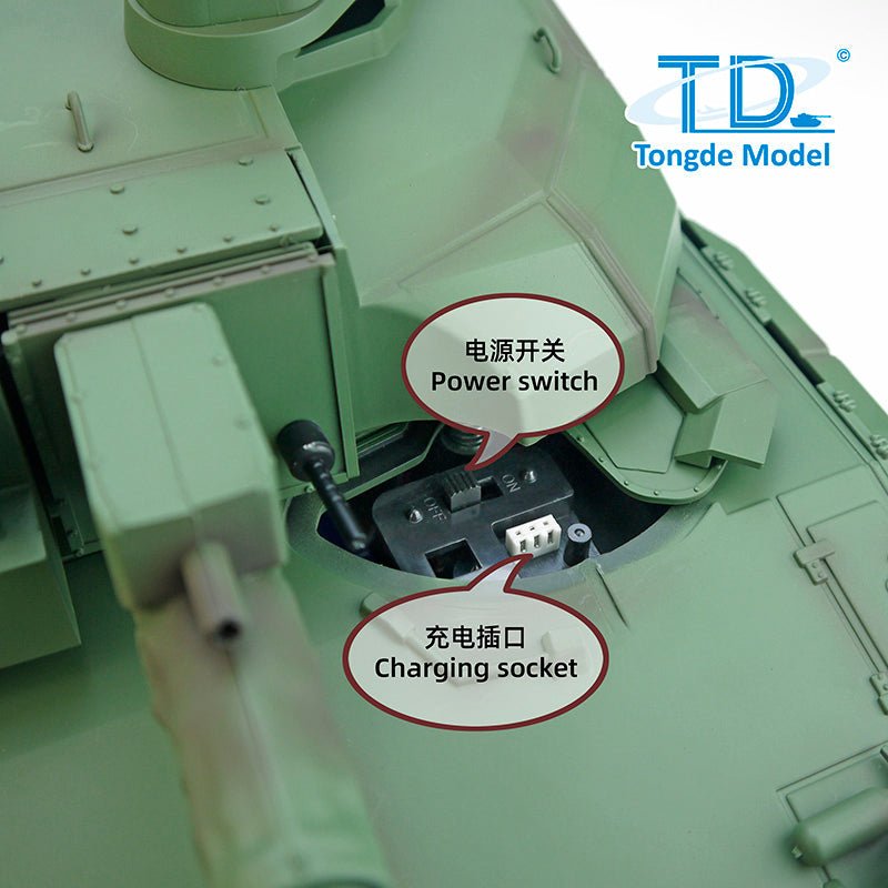 Tongde 1/16 RC Leclerc Tank – BB Shooting, Smoke, Recoil, 320° Turret - www.Shopthatapp.com