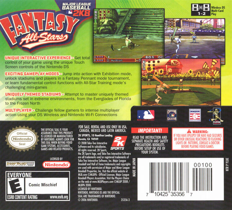 Major League Baseball 2K8: Fantasy All-Stars (usagé) - www.Shopthatapp.com