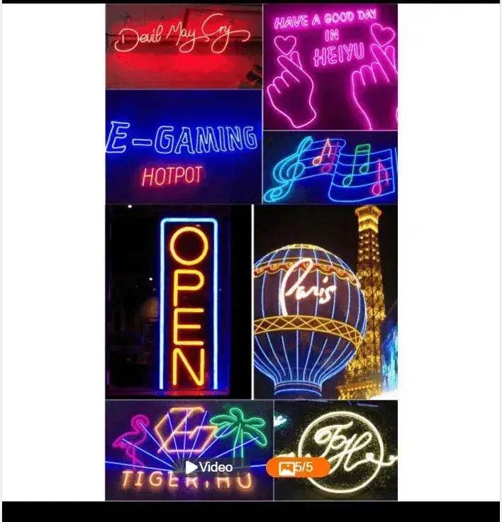220V Neon Light With LED Neon Background Decorative Light Strip - www.Shopthatapp.com