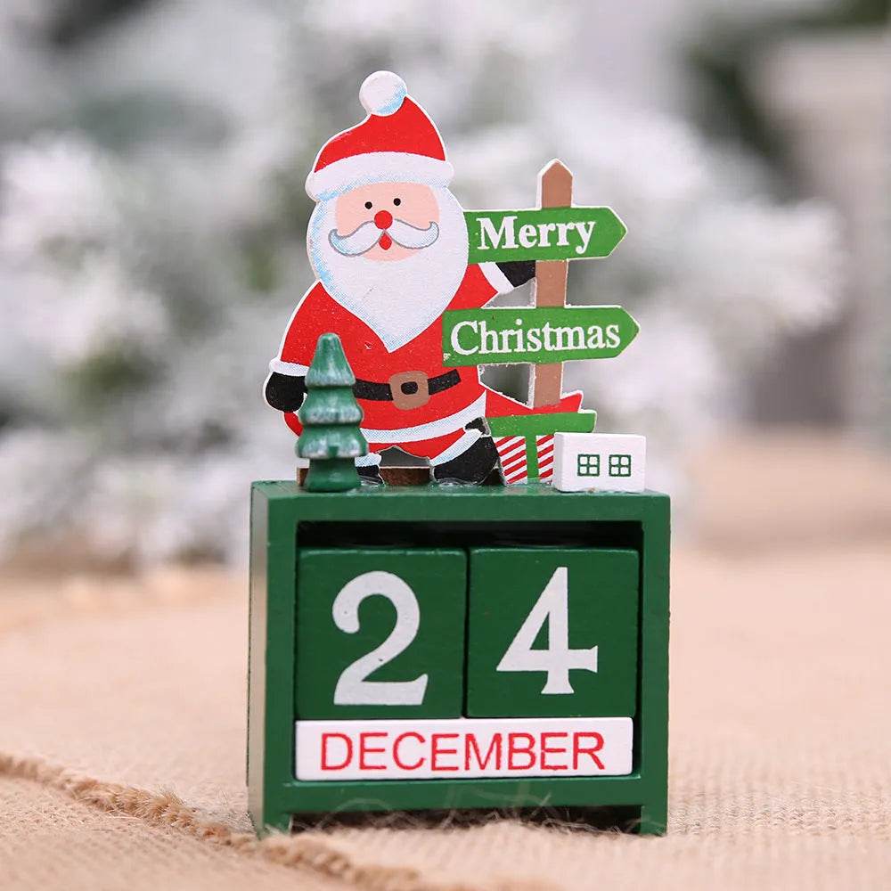 Christmas wooden calendar decorations - www.Shopthatapp.com