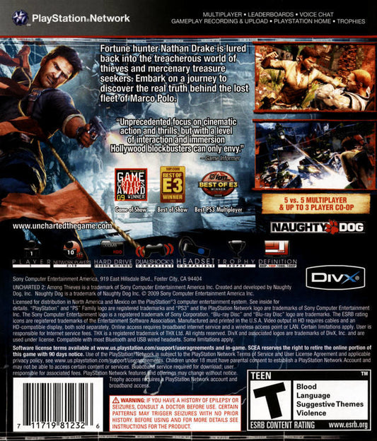 UNCHARTED 2 - AMONG THIEVES (usagé) - www.Shopthatapp.com