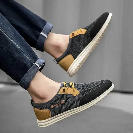 Casual Flat Slip-on Mesh Shoes Lightweight Breathable Loafers Men Walking Running Sports Shoes Sneakers for Men - www.Shopthatapp.com