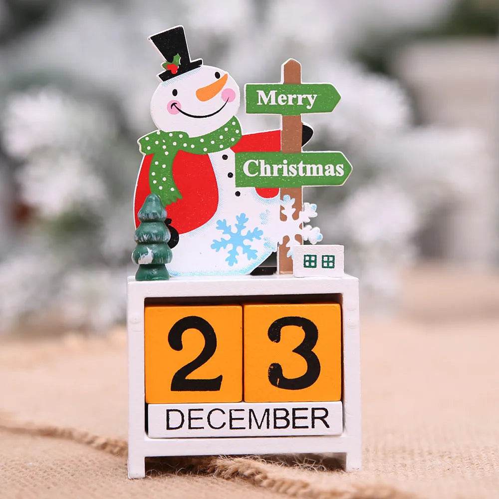 Christmas wooden calendar decorations - www.Shopthatapp.com