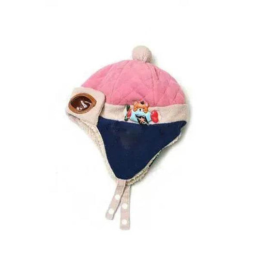 Baby and Toddler Winter hat Hooded Winter Pilot Beanie Warm baby cap - www.Shopthatapp.com