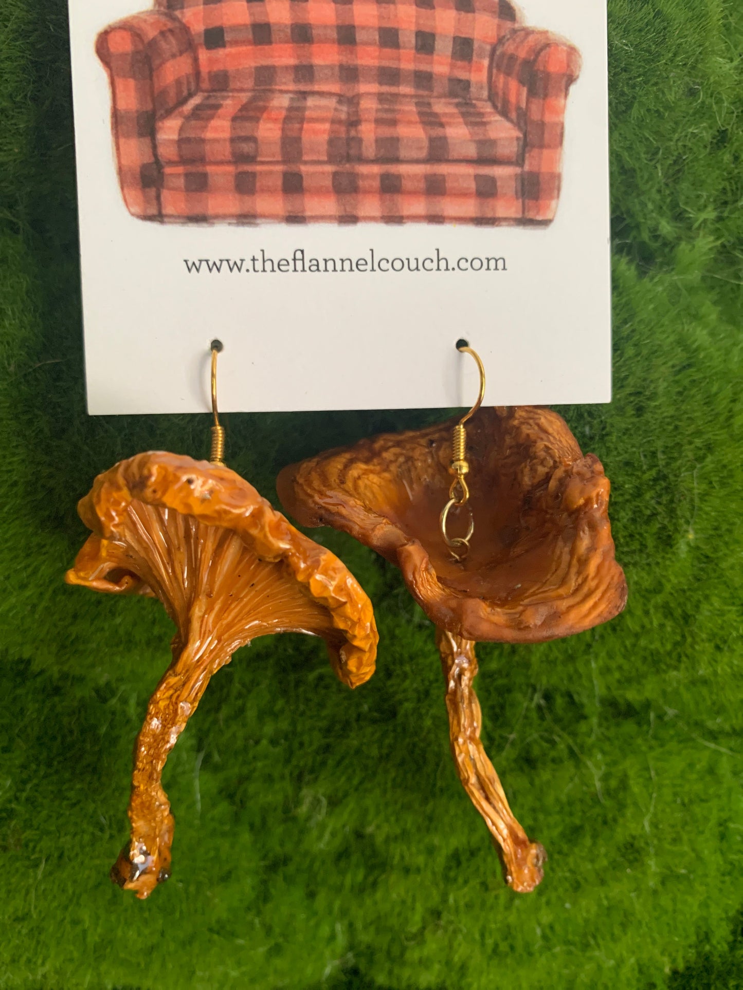 Boucles d'oreilles champignons sauvages de l'Ontario